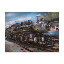 385 - Train - Steam - 385 Fully restored Postcard