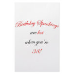 38 Birthday Spanking Stationery Design