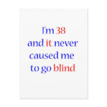 38 never gone blind postcards