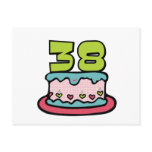 38 Year Old Birthday Cake Post Card