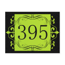 395 Area Code Postcard