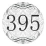 395 Area Code Round Sticker