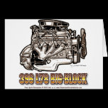 396 L78 Big Block Corvette Engine cards