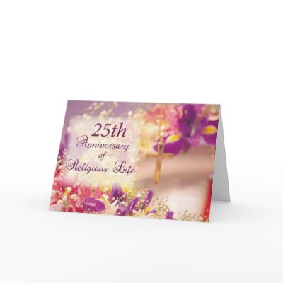 3992_25th Anniversary Religious Life Celebration Cards by sandrarosecreations