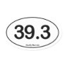 39.3 Goofy Runner - Oval Sticker
