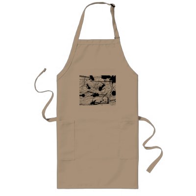 39-81 Black and White Splatter Paint Aprons by JackPollockRevival
