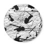 39-81 Black and White Splatter Paint Refrigerator Magnet