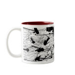 39-81 Black and White Splatter Paint Coffee Mug
