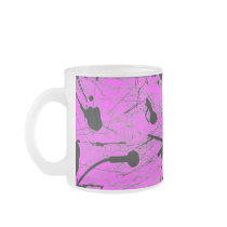 39-81 Black and White Splatter Paint Mugs