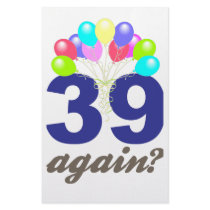 39 Again? Birthday Gifts / Souvenirs Stationery Paper
