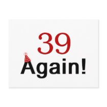 39 Again Postcard