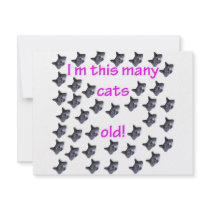 39 Cat Heads Old Custom Invitations