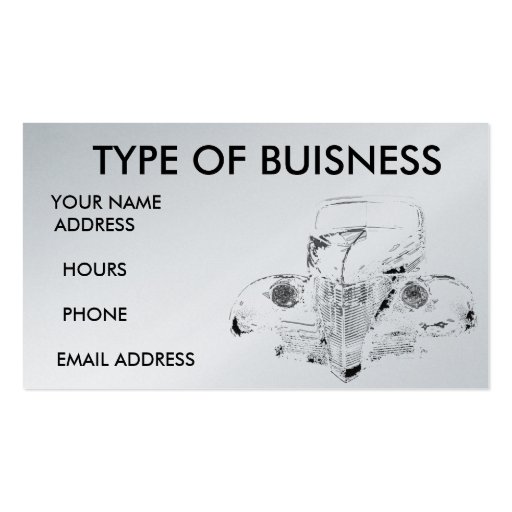 39 classic - Customized Business Card Templates (front side)