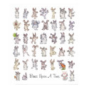 39 Cute Cartoon Rabbits Decor Nursery Poster Print by zooogle 39 Cute Cartoon Rabbits Decor Nursery Poster Print