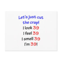39  Let's cut the crap Post Cards