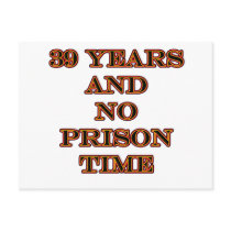 39 No prison time Postcard