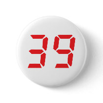39 thirty-nine red alarm clock digital number buttons