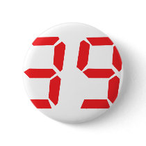 39 thirty-nine red alarm clock digital number buttons