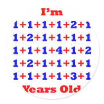 39 Years old! Round Stickers