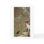 3. 雪中鴛鴦図, 若冲 Mandarin Duck in The Snow, Jakuchū cards
