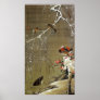 3. 雪中鴛鴦図, 若冲 Mandarin Duck in The Snow, Jakuchū Posters