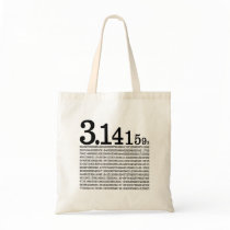 3.1415926 Pi Canvas Bags