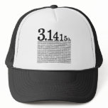 3.1415926 Pi Mesh Hat