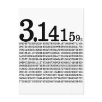 3.1415926 Pi Post Cards