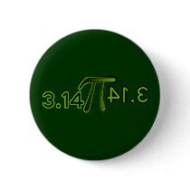 3.14 Backwards Spells Pie gênios Pinback Button