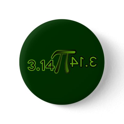 3.14 Backwards Spells Pie gênios Pinback Button by BoogieMonst