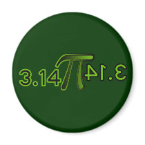 3.14 Backwards Spells Pie Magnets