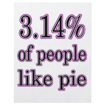 3.14% like pie flyers
