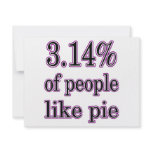 3.14% like pie invitations
