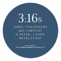 3:16s Stickers by christtaught 3:16s Stickers