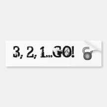 3,2,1...GO BUMPER STICKERS