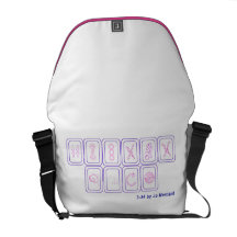3-34 Messenger Bag, Purple & Magenta