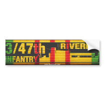 3/47th Riverine Infantry ATC Ribbon Sticker Bumper Sticker