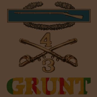 3/4th Cavalry M113 CIB Grunt Shirt shirt