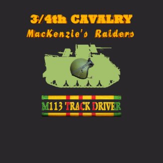 3/4th Cavalry M113 Driver Front & Back Shirt shirt