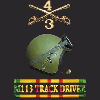3/4th Cavalry M113 Driver Front & Back Shirt shirt