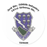 3-506th Stickers - Vietnam