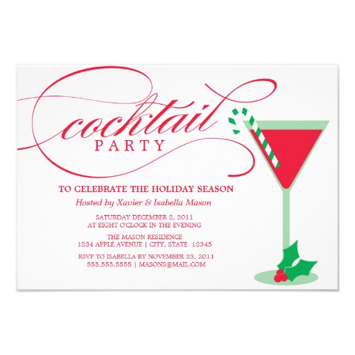 3.5 x 5 Cocktail Party | Party Invite