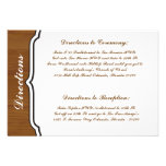 3.5 x 5 Direction Card Wooden Plank Floral Wedding at Zazzle