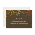 3.5 x 5 - Fall Wedding Reply Cards invitations