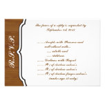 3.5 x 5 R.S.V.P Reply Card Wooden Plank Floral Wed at Zazzle