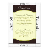 3.5 x 7 Pocket Fold Directions Light/Olive Green C Announcement