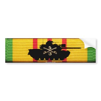 3/5th ACR M48A3 on VSM Ribbon Bumper Sticker bumpersticker