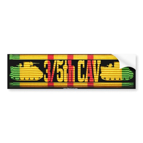 3/5th Cav ACAV Tracks Bumper Sticker bumpersticker