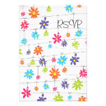 3.5x5 Flowers hanging from a line Custom Invites