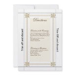 3.5x7 Pocket Fold Directions Sandy Beach Invitations